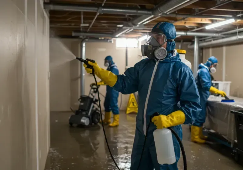 Basement Sanitization and Antimicrobial Treatment process in Garden City, KS